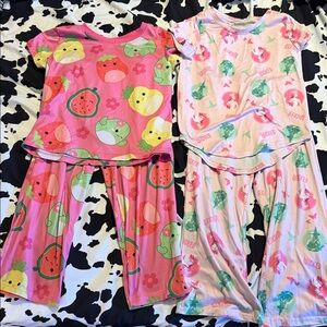 Squishmallows Pink and White Kids Pajama Set